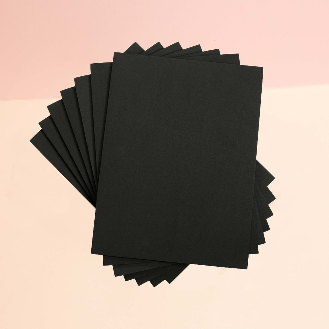 Foam Sheet Thick - Black (10 Pack)