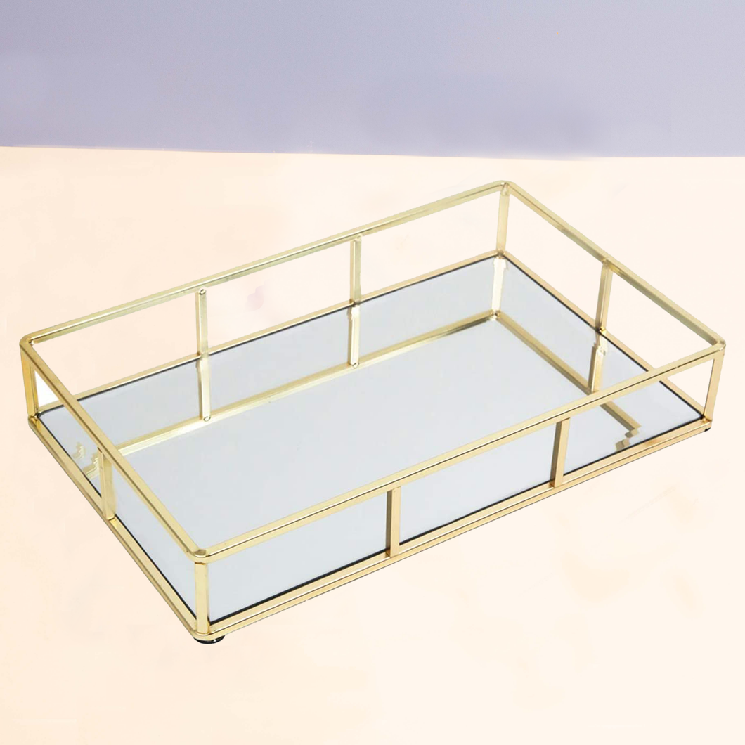Tray Mirrored Countertop - 16x12 (Gold)