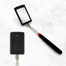 Load image into Gallery viewer, Houseables Telescoping Magnetic Pickup Tool, Inspection Mirror Telescoping, Extendable Magnet Pickup Tool, Mechanic Mirror, LED Flashlight
