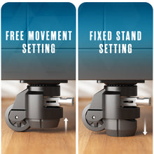 Load image into Gallery viewer, Houseables Leveling Retractable Casters, Height Adjustable Wheels, Heavy Duty, for Workbench, Lift, Table, Machine, Lifting, Furniture, 2200 LB, 4 Pack Set
