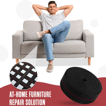 Load image into Gallery viewer, Houseables Chair Webbing, Upholstery Webbing, Replacement Straps for Lawn Chairs, Couch Elastic, Upholstery Strapping, Kit for Furniture Repair, Support, Sofa, Dining Seat, Belt, 2 Inch, 40 Foot Roll
