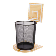 Load image into Gallery viewer, Houseables Basketball Trash Can, Basketball Hoop Trash Can, Hoop Bin, Wastebasket Game, Sports Garbage Bin, Fun Trashcan Net, for Bedroom, Kids Room, Gamer, Boys, Decor, Office, Gift, Wood Backboard
