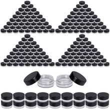 Load image into Gallery viewer, Houseables 3 Gram Jar, 3 ML, Pink, BPA Free, Cosmetic Sample Empty Container, Plastic, Round Pot, Screw Cap Lid
