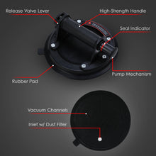 Load image into Gallery viewer, Houseables Suction Cups for Glass, Windshield Suction Cup, Windshield Removal Tool Kit, Auto Glass Removal Tools, Lift Large Tile, Vacuum Window Lifter, Floor, Table Top, Mirror, Heavy Duty 440LB, 2PK
