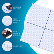 Load image into Gallery viewer, Magnetic Grid Whiteboard
