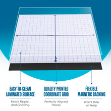Load image into Gallery viewer, Magnetic Grid Whiteboard
