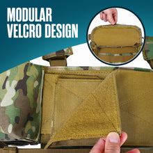 Load image into Gallery viewer, Houseables Airsoft Chest Rig, Molle Vest, FLC, Multicam Chest Rig, Load Bearing Vest, Army FLC, H Harness, Smersh, LBV, SMG, Micro, Mag, Tactical Pack for Hunting, Military, Magazine, Ammo, 5.56/7.62
