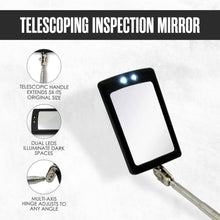 Load image into Gallery viewer, Houseables Telescoping Magnetic Pickup Tool, Inspection Mirror Telescoping, Extendable Magnet Pickup Tool, Mechanic Mirror, LED Flashlight
