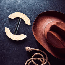 Load image into Gallery viewer, Houseables Hat Stretcher, Fitted Hat Stretcher, Baseball Cap Shaper, Cap Extender, Jack, Sizer, Expander, Resizer, Shaping, Former, Adjustable Wooden Block Spacers for Cowboy, Straw, Fedora, Sombrero
