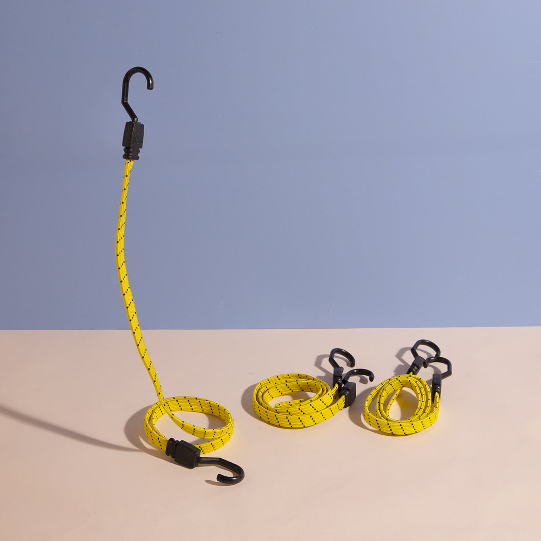 Bungee Cords (Yellow, 4 Pack)